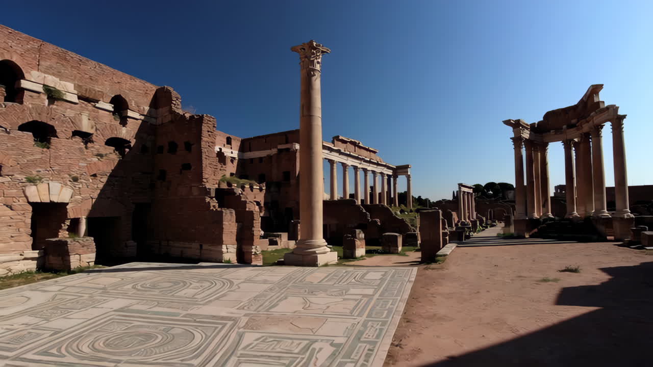 Ancient Roman Forum Ruins