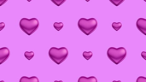 purple hearts pattern