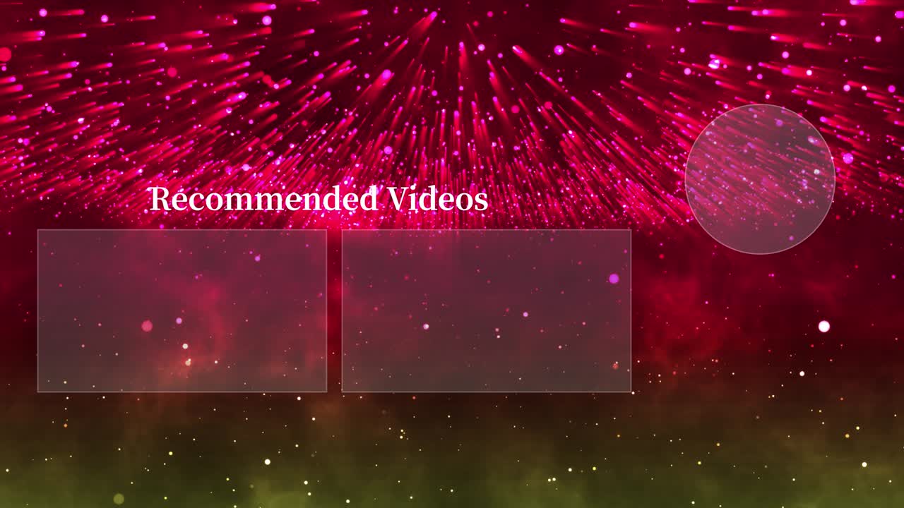 환상적인 라이트 엔드 카드 엔딩 스크린 모션 그래픽