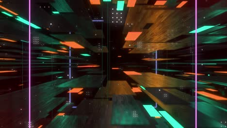 datos futuristas túnel cibernético fondo gris