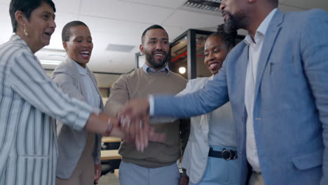 business people, hands together and teamwork