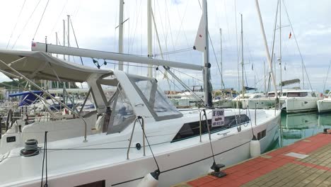 pleasure boat in the port of denia alicante