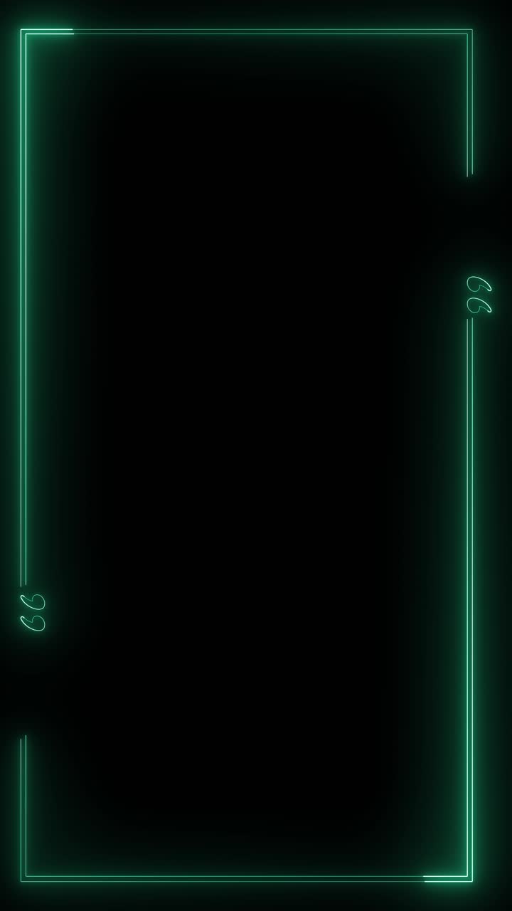 Quote bubble revealing speech frame motion elegant line quote frame animation on black background