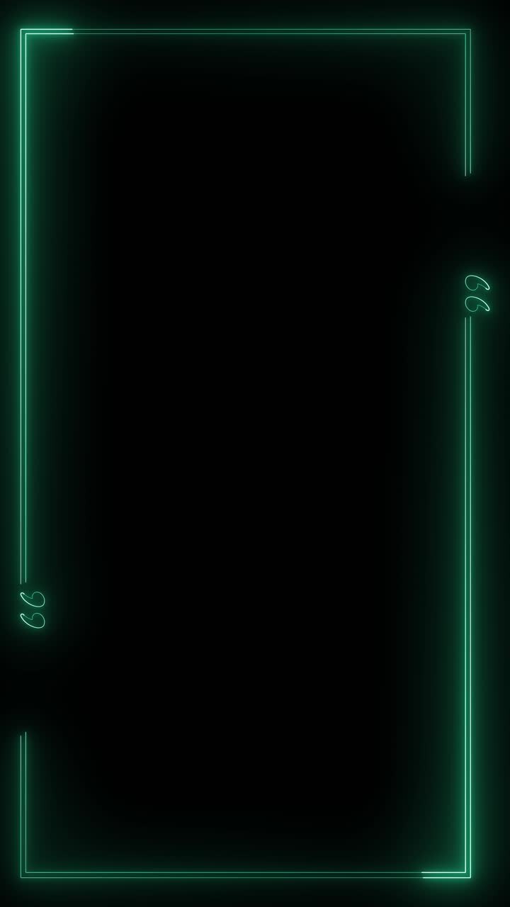 Quote bubble revealing speech frame motion elegant line quote frame animation on black background