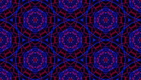 animación abstracta de caleidoscopio en bucle multicolor.