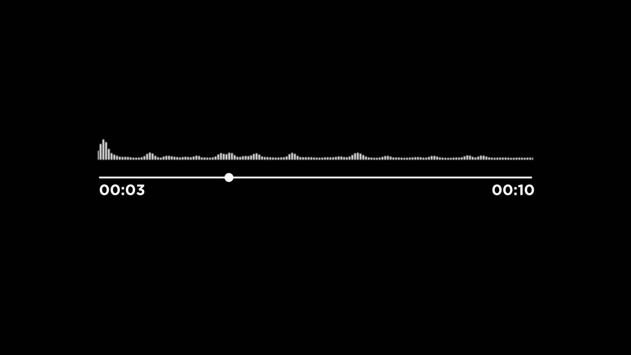 Audio Waveform and Progress Bar