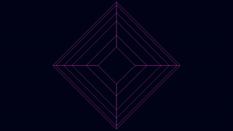 formas geométricas abstractas en púrpura contra un fondo oscuro