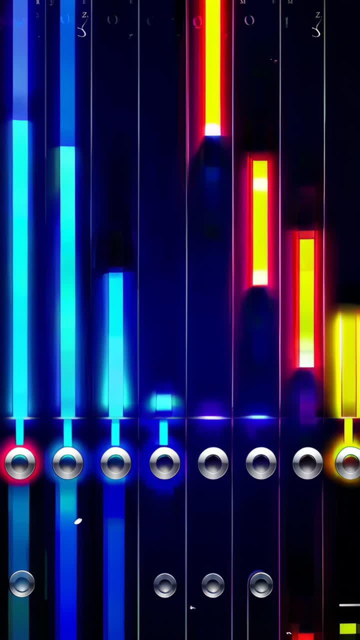 Colorful Audio Equalizer Visualization