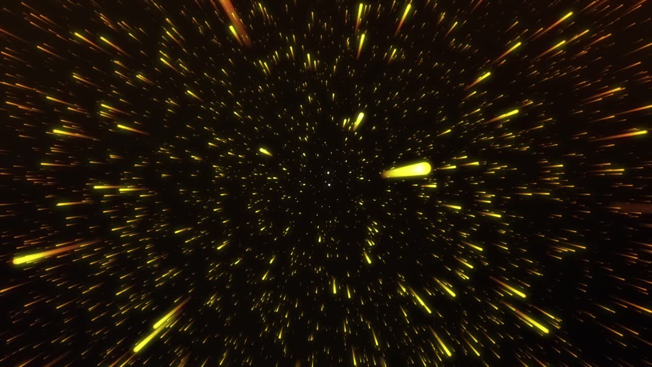 Abstract Space Background with Golden Stars