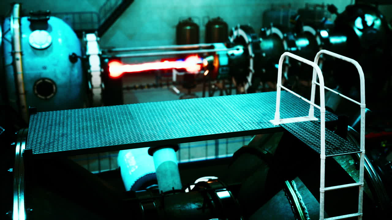 개념적인 하이테크 전력 열핵 또는 핵 원자로