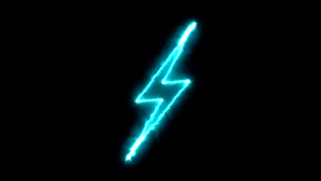 abstract background with lighting bolt sign. icon on black background