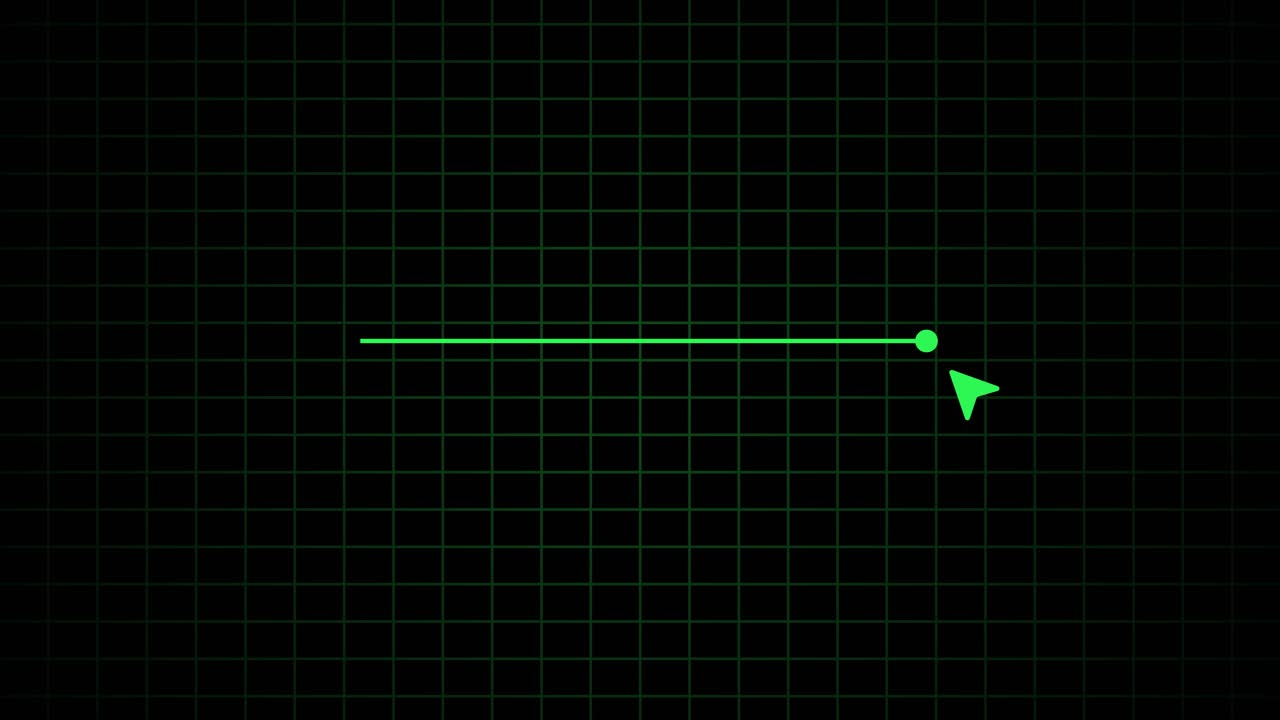 Mouse cursor slide over click volume up button animation isolated on black background