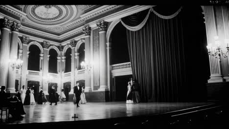 black and white ballroom event