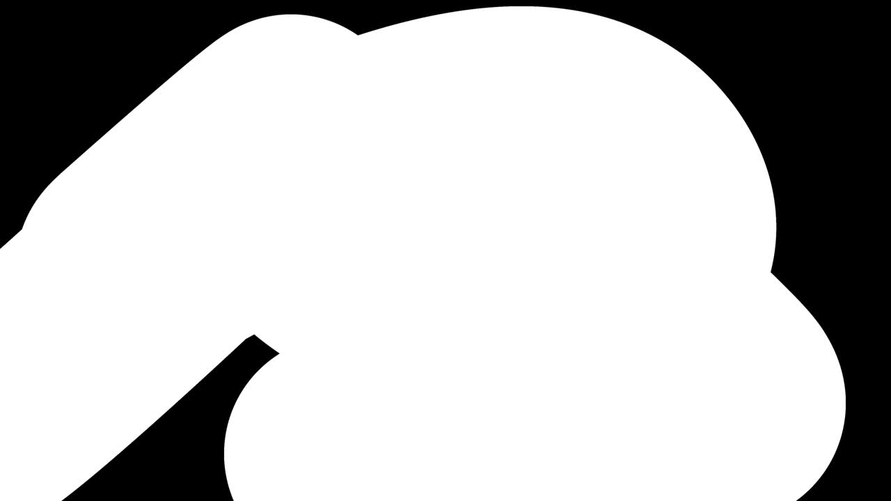 hermosos gradientes con tonos de rojo amarillo fluyen a lo largo de una línea o tubo elegantemente retorcido. hermoso fondo de diseño plano moderno, animación de bucle liso de gradiente líquido en 4k. luma mate como alfa