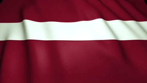 waving realistic latvia flag in 4k , loop animation