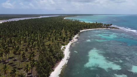 Amazing-aerial-drone-image-of-the-sea-beach