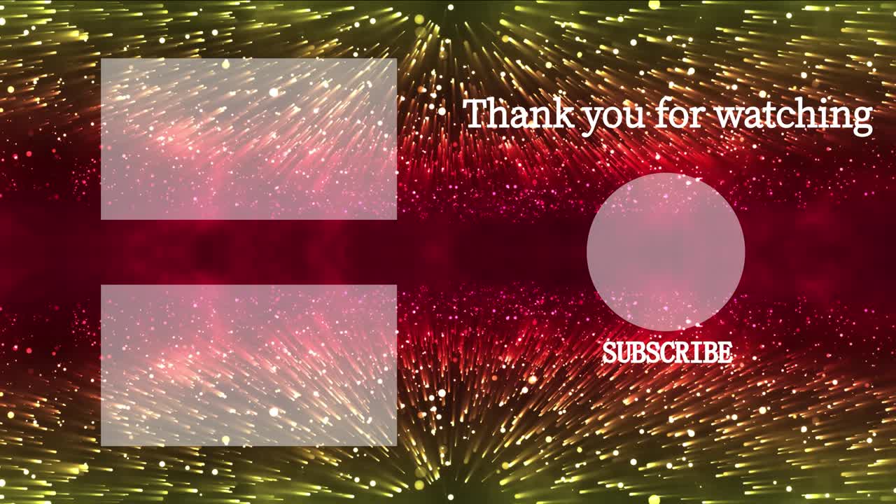환상적인 라이트 엔드 카드 엔딩 스크린 모션 그래픽