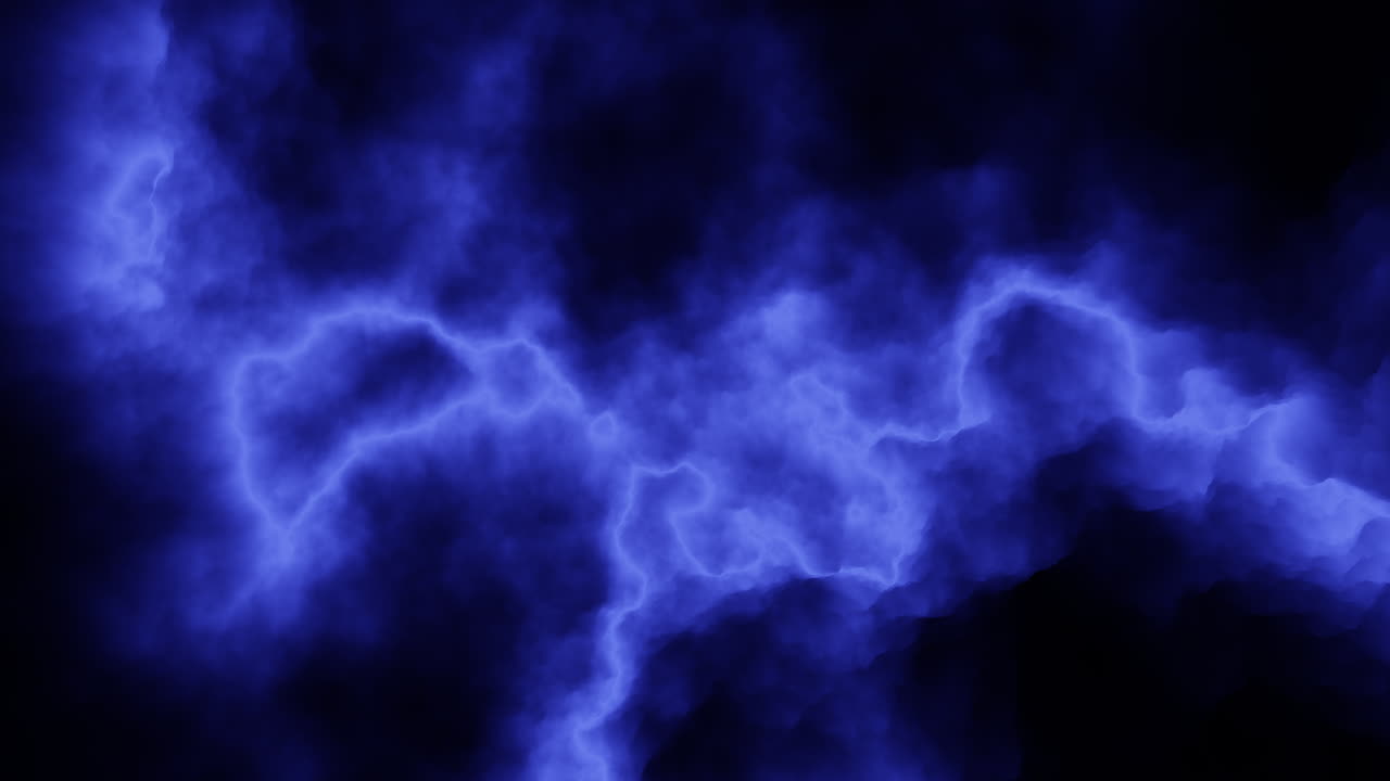 Dark stormy sky brooding clouds and lightning illuminate the atmosphere