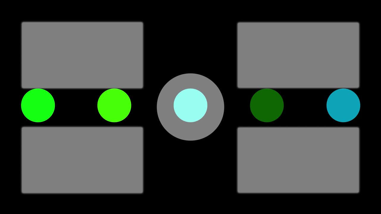 esfera de bola colorida tarjeta de finalización pantalla de finalización gráficos de movimiento