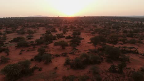 sunrise near a lodge on maasai-samburu land in kenya