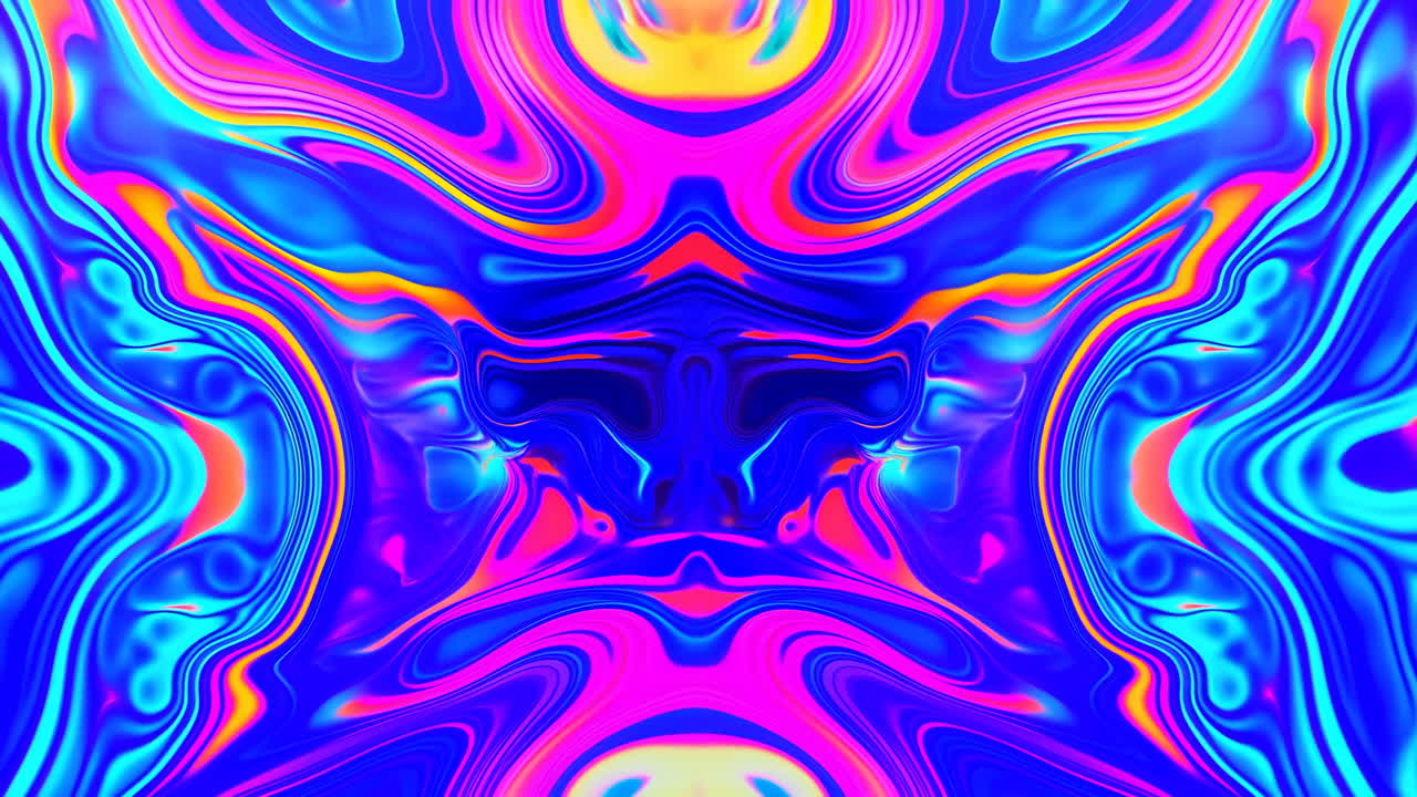 Sfondo animato di liquido astratto vibrante che scorre in loop.