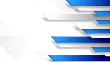 tecnología azul y gris animación de video abstracta geométrica