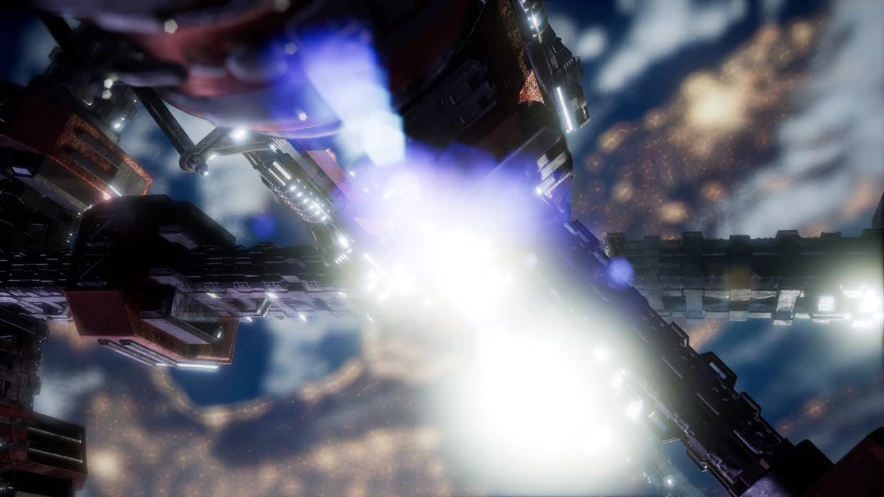 estación espacial internacional en el espacio exterior sobre el planeta tierra