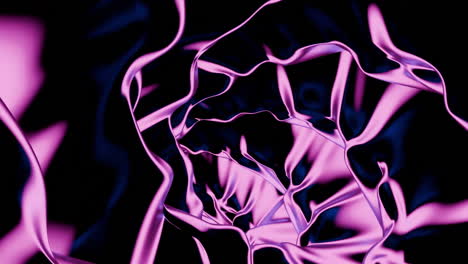 abstract 3d render of fluid fabric