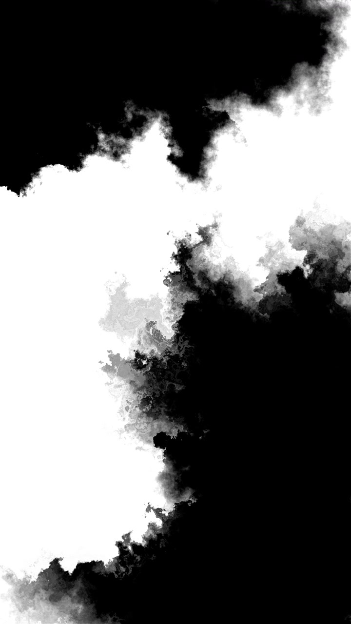 Sfondo fumo bianco e nero, morbide volute di nebbia, vapore vorticoso, texture ad alto contrasto, astratto