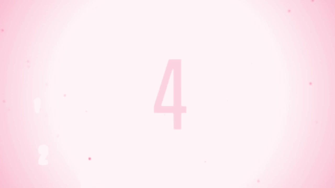 Digital Countdown Timer with Floating Numbers and Particles