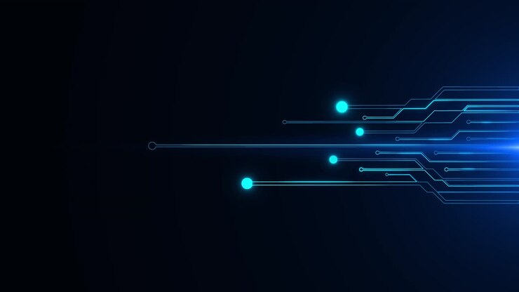 Futuristic motherboard printed circuit board pcb circuit graphic animation background computer