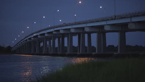 cosgrove bridge at blue hour near the ashley river