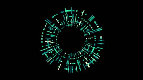 hud circle interfaces, hi-tech futuristic display, loading target intro