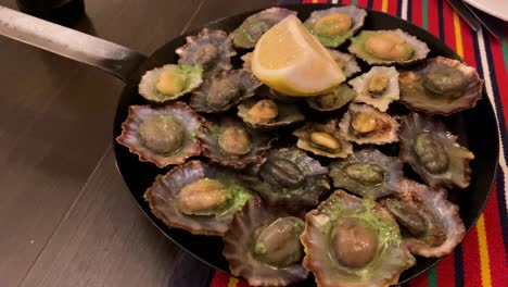 Grilled-limpets,-these-are-traditional-appetizers-from-Madeira-and-Azores-islands