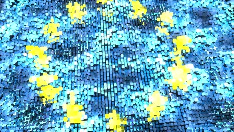 European Union bright flag - loop