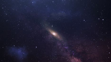 la galaxia en el centro de una nebulosa en el gran universo 4k