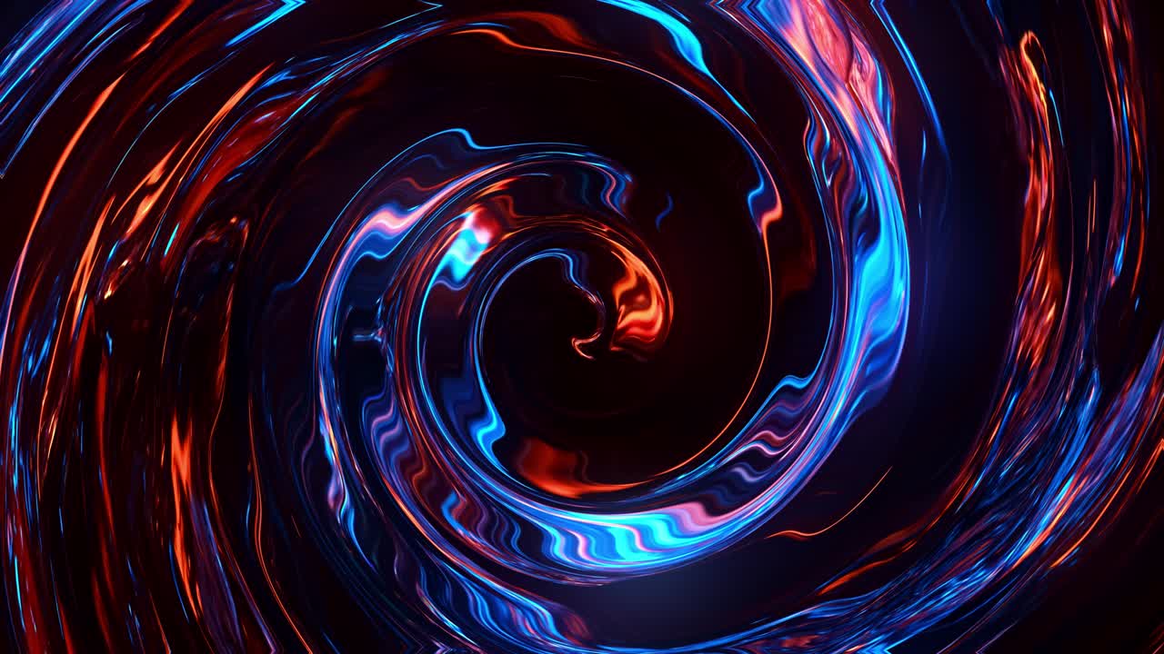 Circle Rotation abstraction of bright glowing circles. 4k