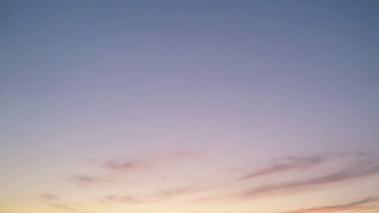 Colorful Gradient Sunset or Sunrise Sky with Clouds