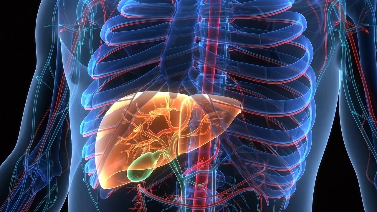 3D Medical Animation of Human Liver Anatomy