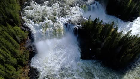 ristafallet waterfall in the western part of jamtland is listed as one of the most beautiful waterfalls in sweden.