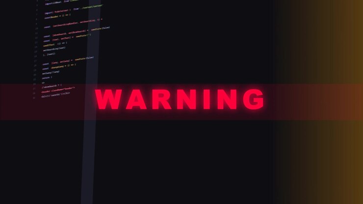 Programming Code Display with Flashing Warning Alert