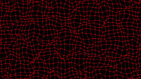 red mesh pattern on black background