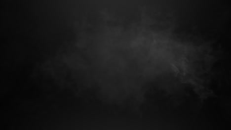 Animation-of-cloud-of-grey-smoke-appearing-and-disappearing-on-black-background