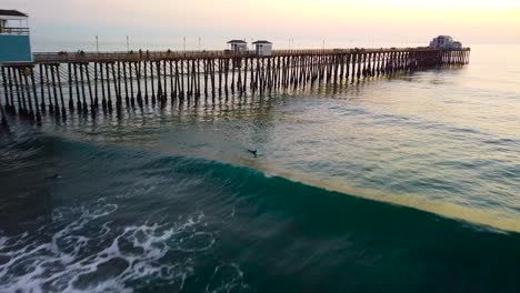 california oceanside pier at sunset