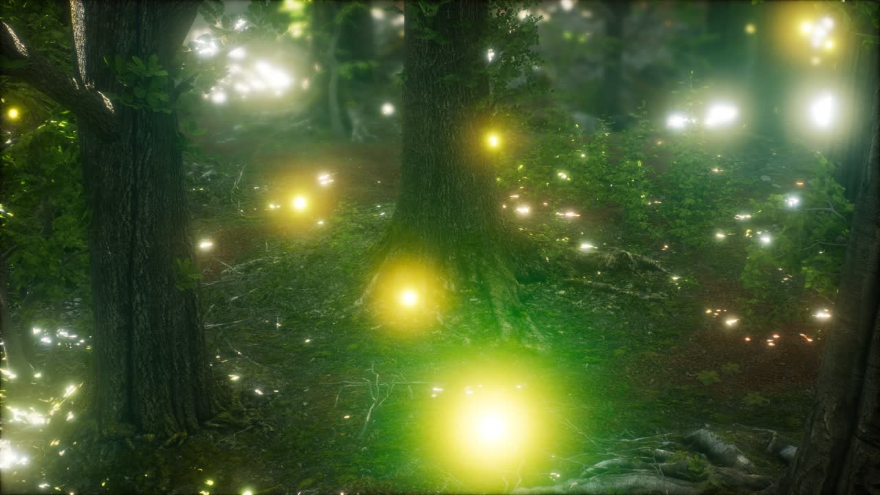 숲에서 날아다니는 반 ⁇ 불