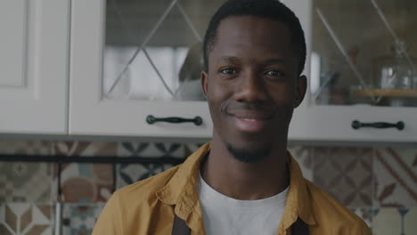 man in a modern kitchen