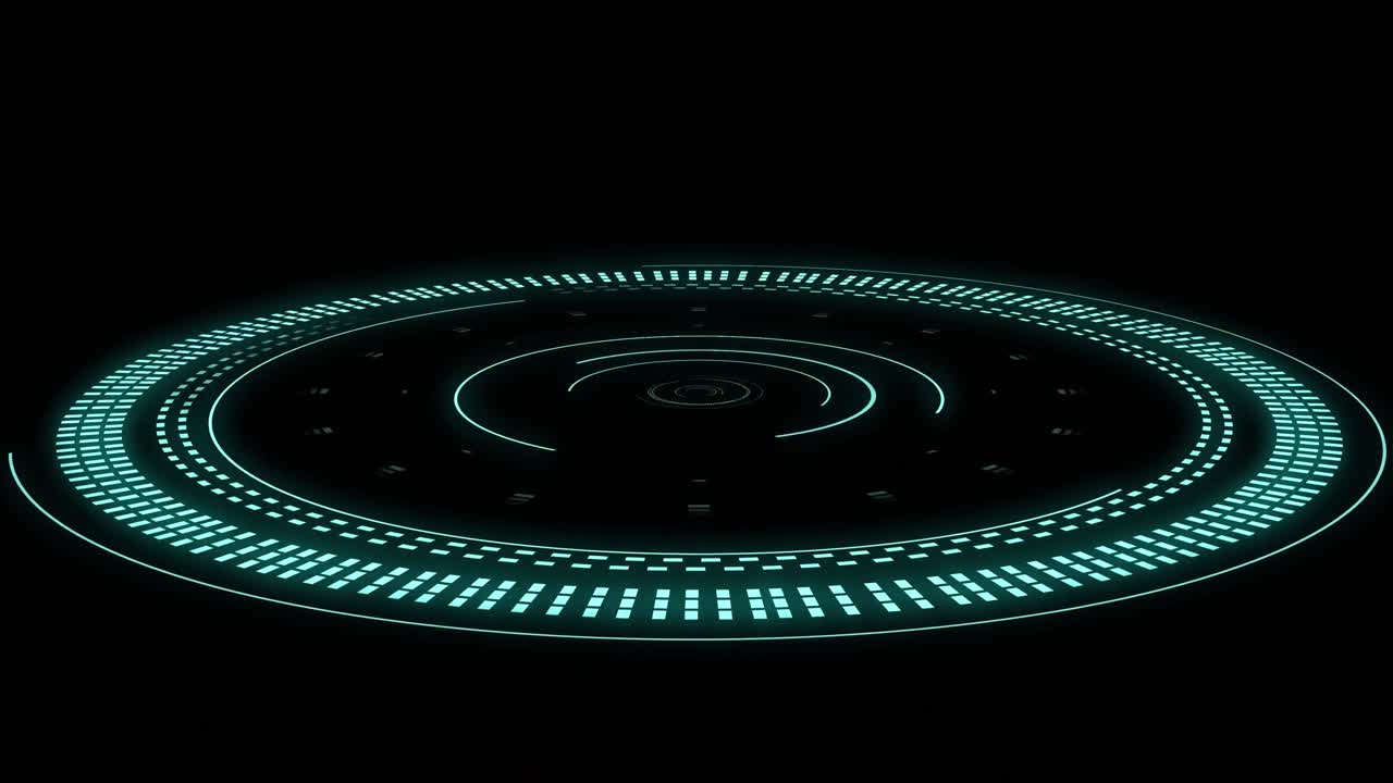 Animation of scope scanning on black background
