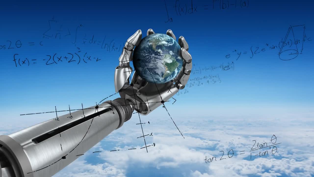 로 ⁇  팔이 땅을 잡고 있습니다.