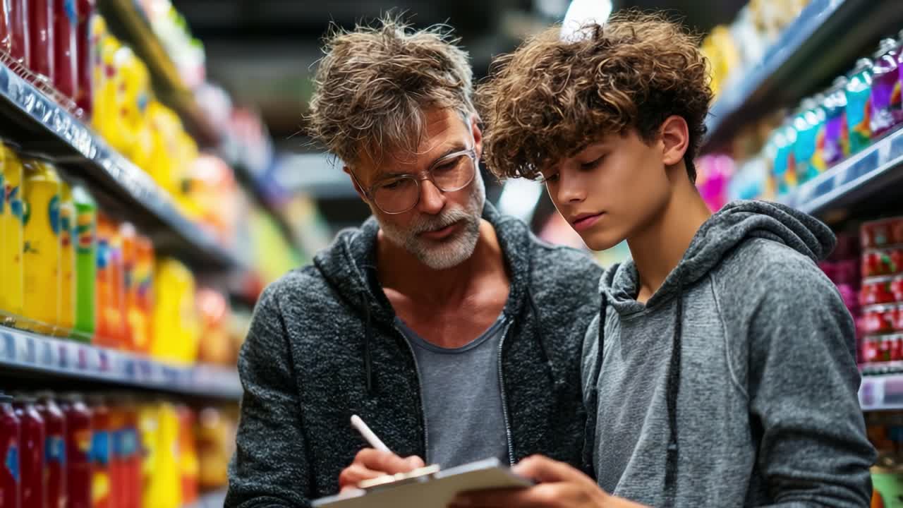A Thoughtful Conversation Between Two Generations in a Grocery Aisle: Mentorship and Learning in a Colorful Beverage Section