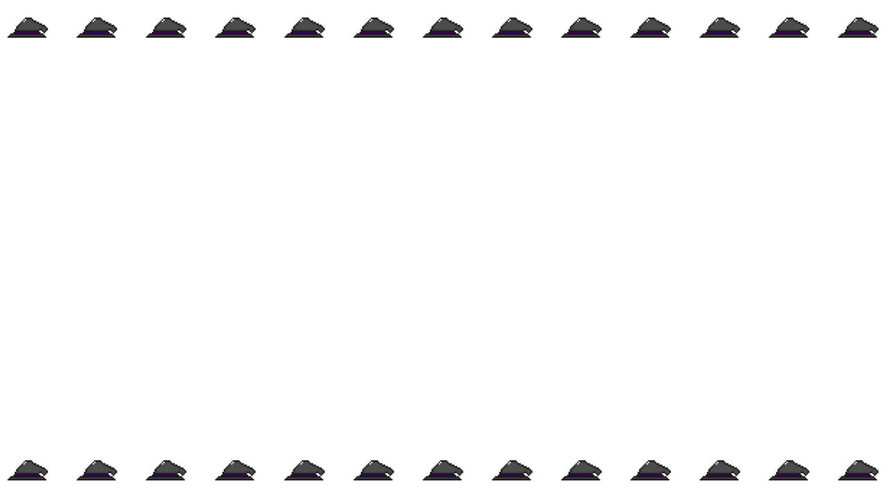 Pixel Art Witch Hat Frame Animated Overlay 1080p Transparent 30 fps (7).mov